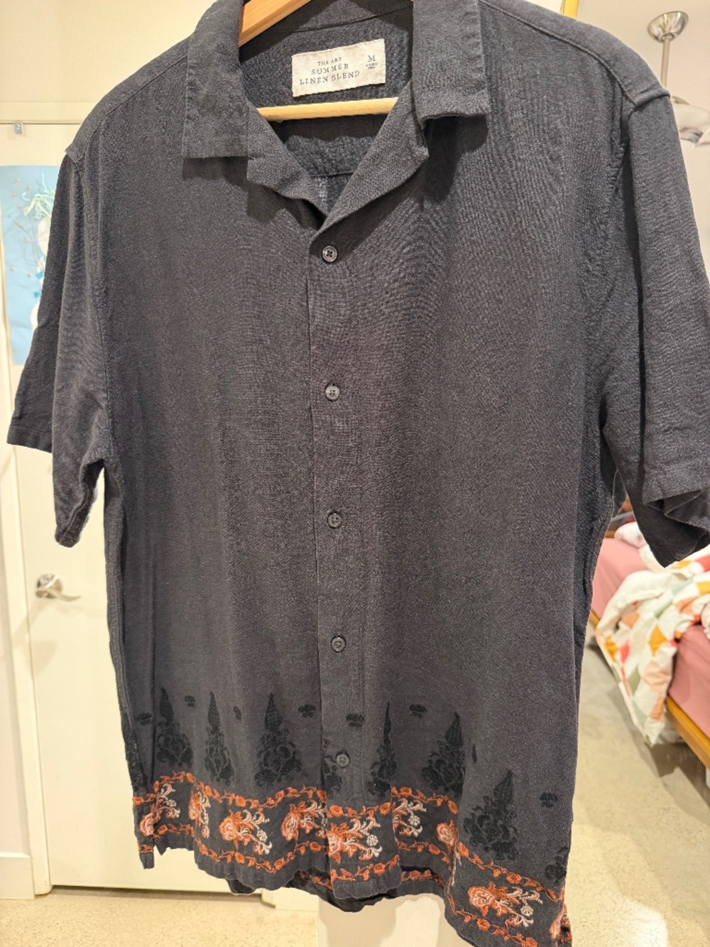 Abercrombie camp collar shirt - Men’s M